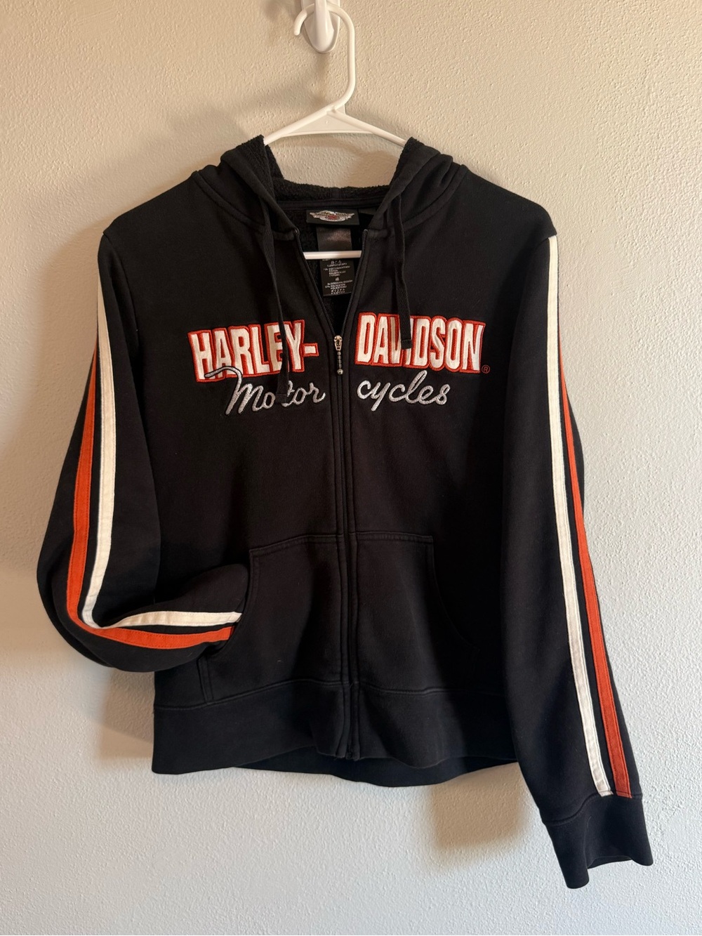 Harley Davidson Full Zip Script Sweatshirt Women’s Large